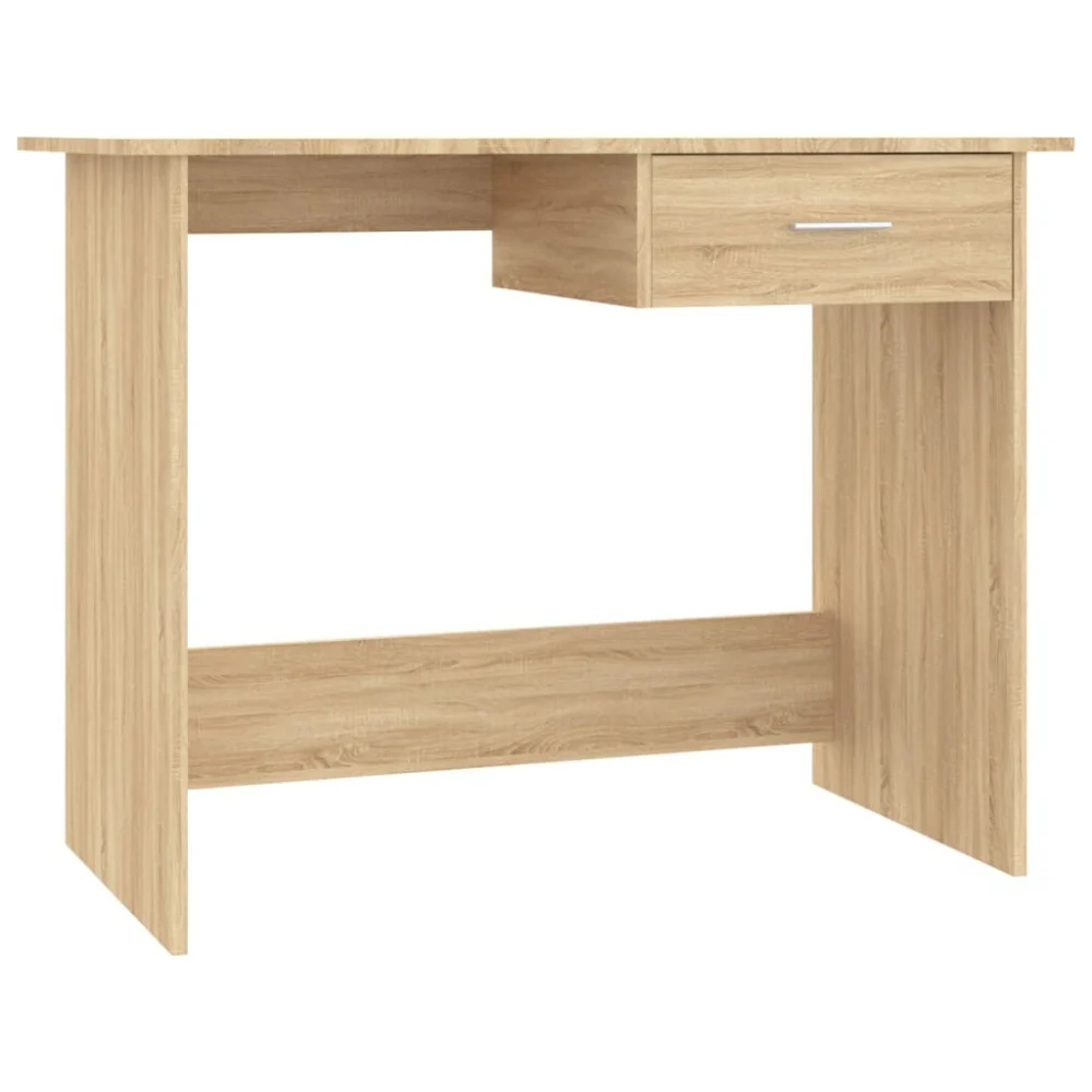 Sonoma Oak Desk 39.4x19.7x29.9 Inches Engineered Wood Study Table