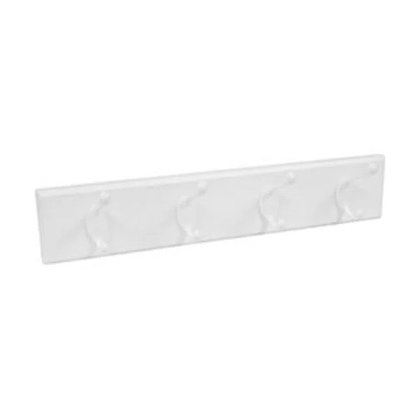 Hillman High & Mighty White Hook Rail with White Hooks 18 Inch