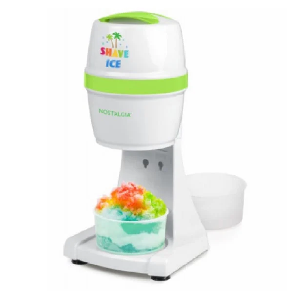 Nostalgia ESHVICE2HSI Electric Shave Ice and Snow Cone Maker White Green