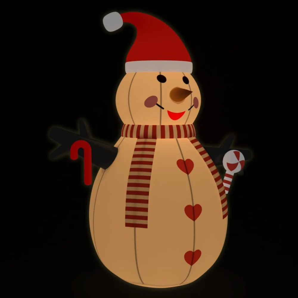 Inflatable Snowman with LEDs 10 Feet Tall Christmas Yard Decoration