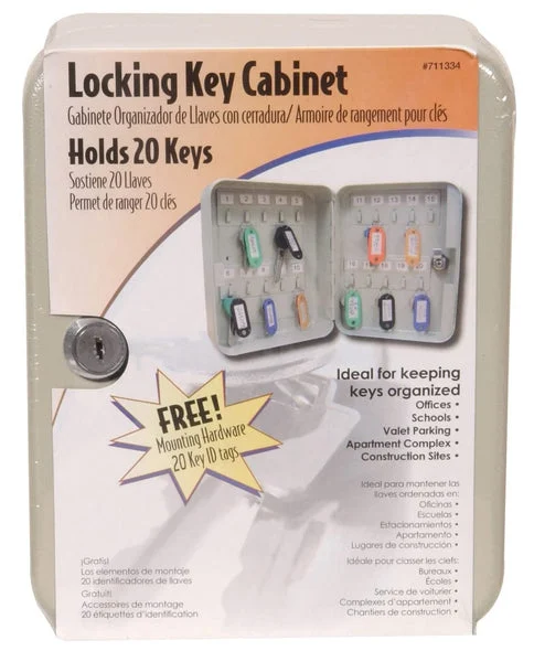 Hillman Fasteners 711334 Key Storage Cabinet 20 Key for Home and Office