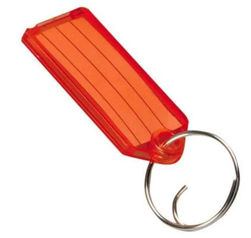 Hy-Ko KB141 ID Key Tag with Tang Ring 7/8x2-1/4 Inch for Easy Key Identification