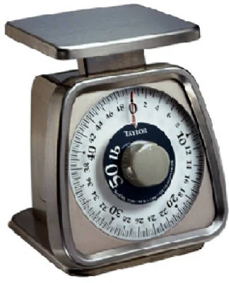 Taylor TS50 Heavy Duty Kitchen Scale 50 lbs Capacity for Commercial Use