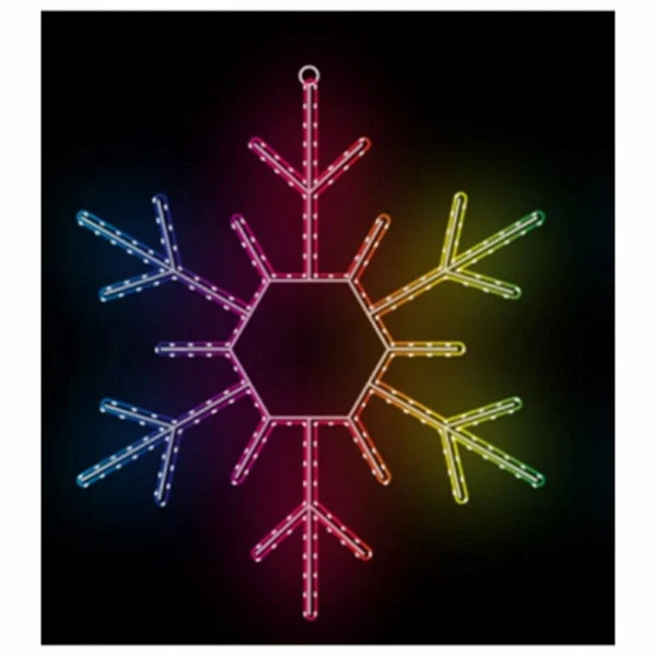 Holiday Wonderland FCB-VI-XM-MS0089 24 Inch Video Chip LED Tape Light Christmas Snowflake