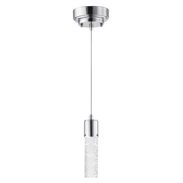 Westinghouse 63079 Cava Dimmable LED Mini Pendant with Bubble Glass Chrome