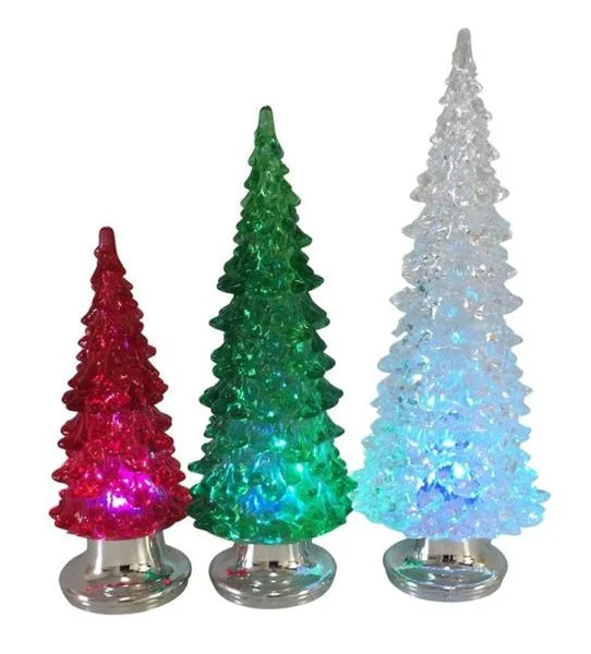 Santas Forest 21227 LED Christmas Tree Set Acrylic with Lights