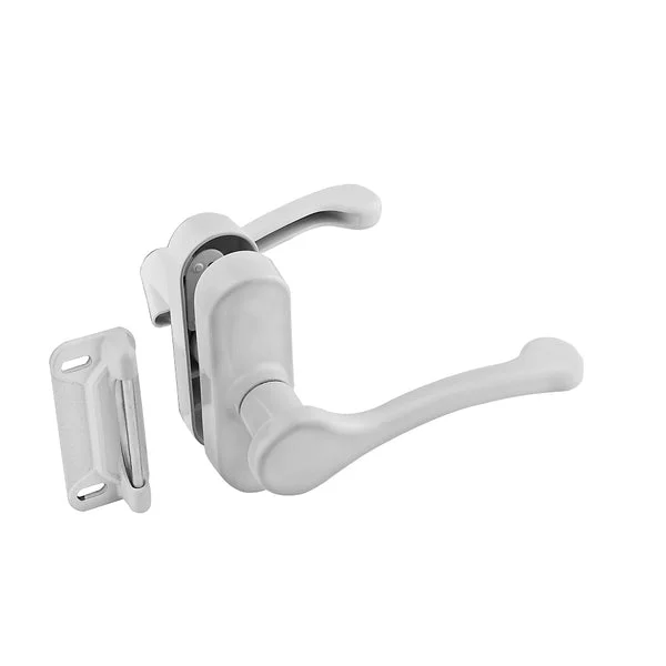 National Hardware N262-196 White 1.75 Inch Screen Storm Door Lever Latch