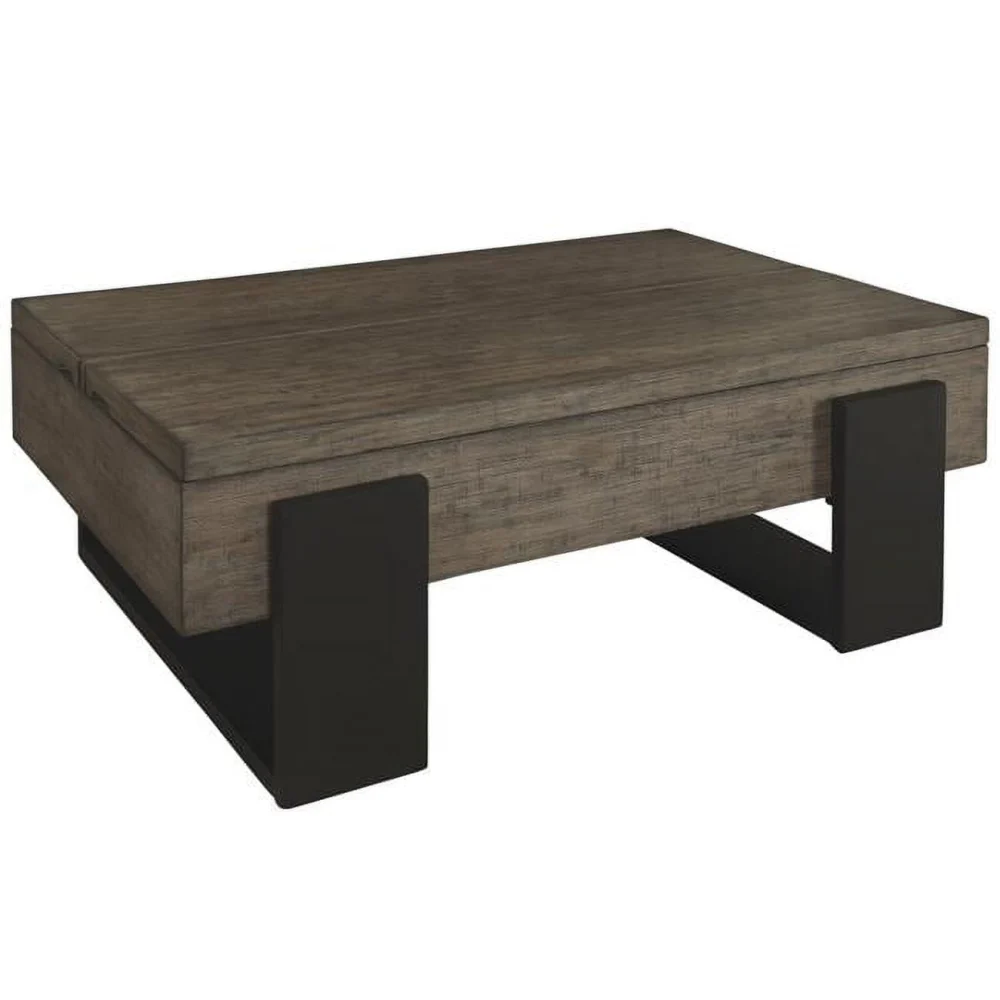 Winter Park Lift-Top Cocktail Table in Clay Black Modern Style