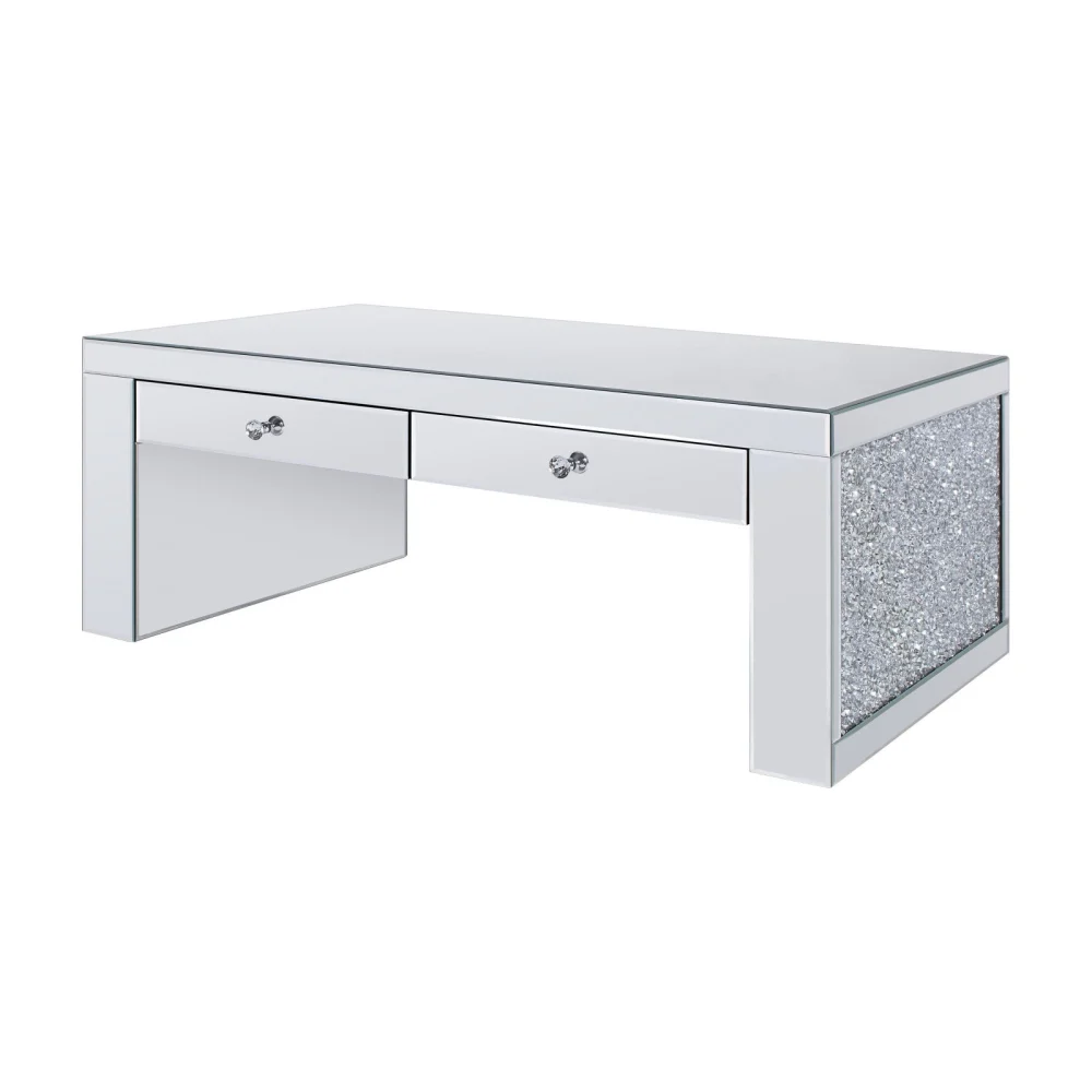 Acme Furniture Noralie 2 Drawer Coffee Table - Modern Living Room Storage Table