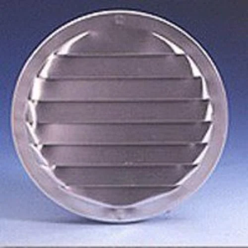 Maurice Franklin RL-100-1.5 Inch Round Aluminum Louver with Screen Mill Finish