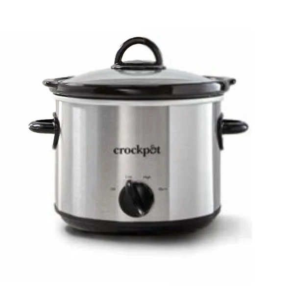 Crock-Pot 2135591 Manual Slow Cooker Silver 3 Quart Portable Food Warmer
