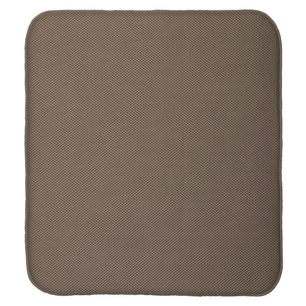 InterDesign iDry Large Microfiber Kitchen Mat Mocha/Ivory 18 x 16-Inch