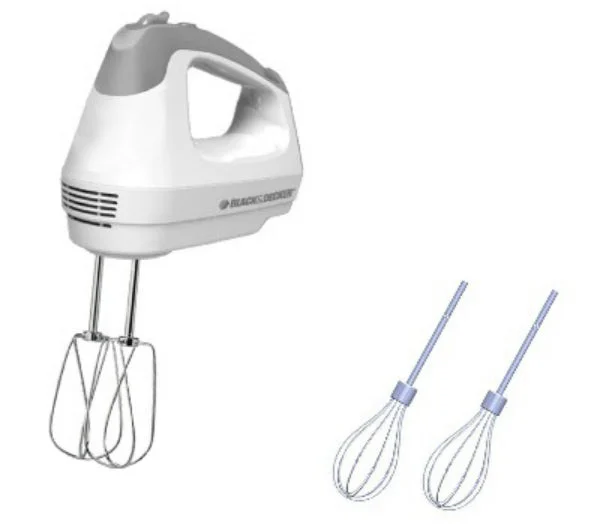 Black & Decker MX3000W 5-Speed 250 Watt Lightweight Hand Mixer for Baking