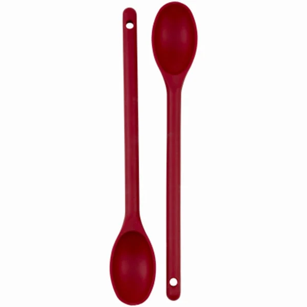 Good Cook 10117 Mixing Spoon Set Red Heat-Resistant Kitchen Utensils