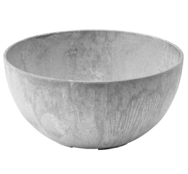 Novelty 31100 Napa Bowl Planter 10 Inch Gray Concrete Style