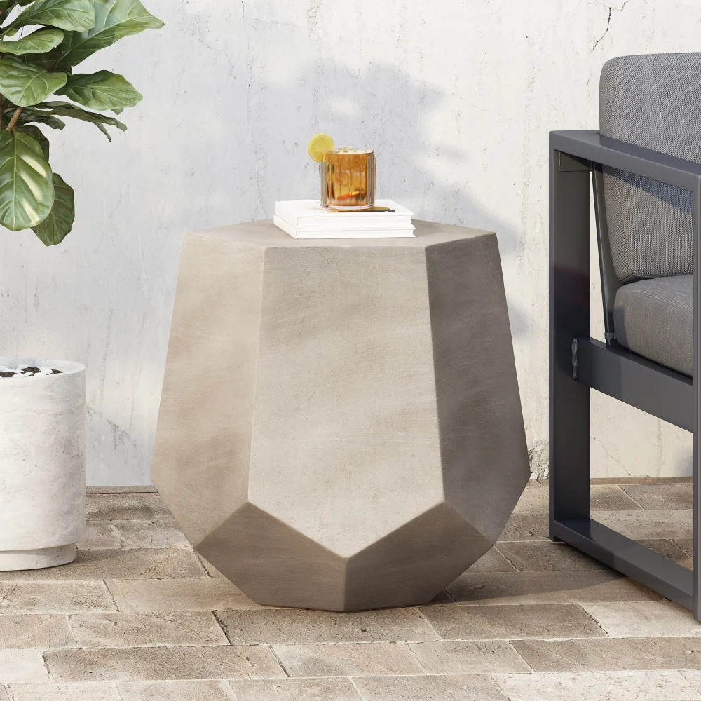 Christopher Knight Home Felix Lightweight Concrete Side Table