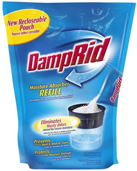 Damp Rid FG30K Moisture Absorber Refill Fragrance Free 42 Oz for Closets and Basements
