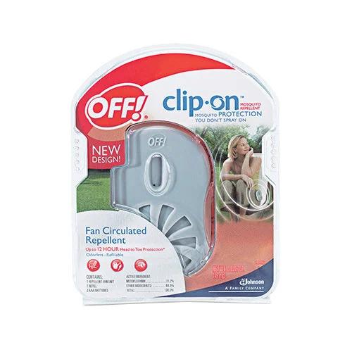 Off 71703 Clip-On Battery Operated Mosquito Fan Circulated Repellent