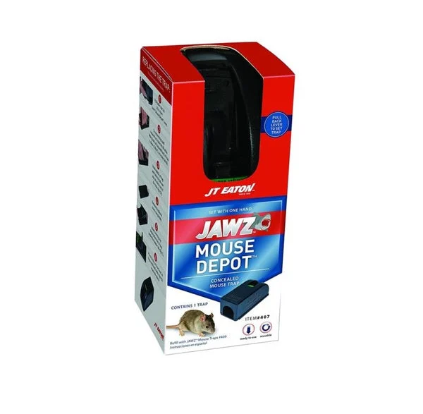 J.T. Eaton 407 Jawz Depot Covered Mouse Traps 6-Pack