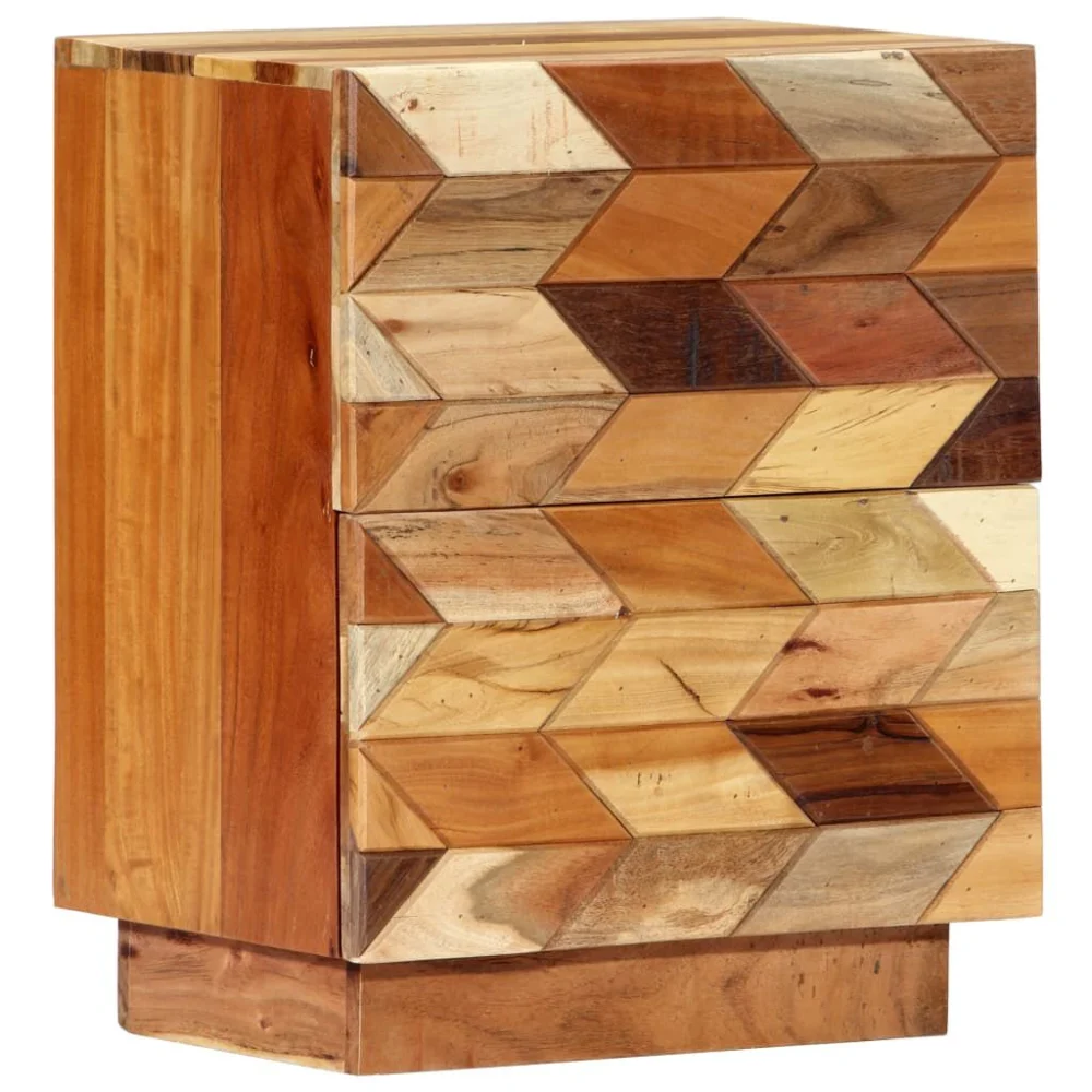Bedside Cabinet 15.7x11.8x19.7 Solid Reclaimed Wood Nightstand