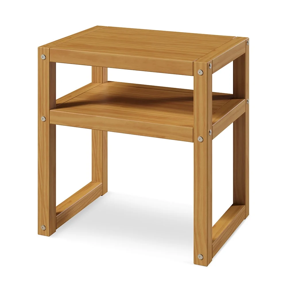 P'kolino Kid's Multiplo Night Stand - FSC Certified Solid Pine Wood in Natural Finish