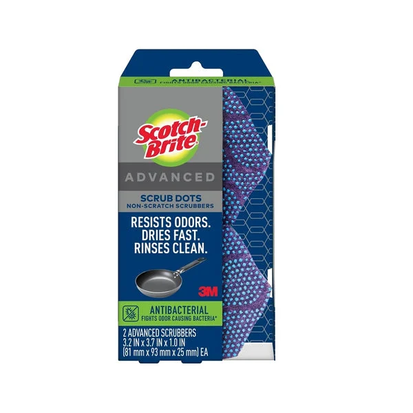 Scotch-Brite SDA-2 Anti-Bacterial Non-Scratch Scrub Dots for Gentle Cleaning