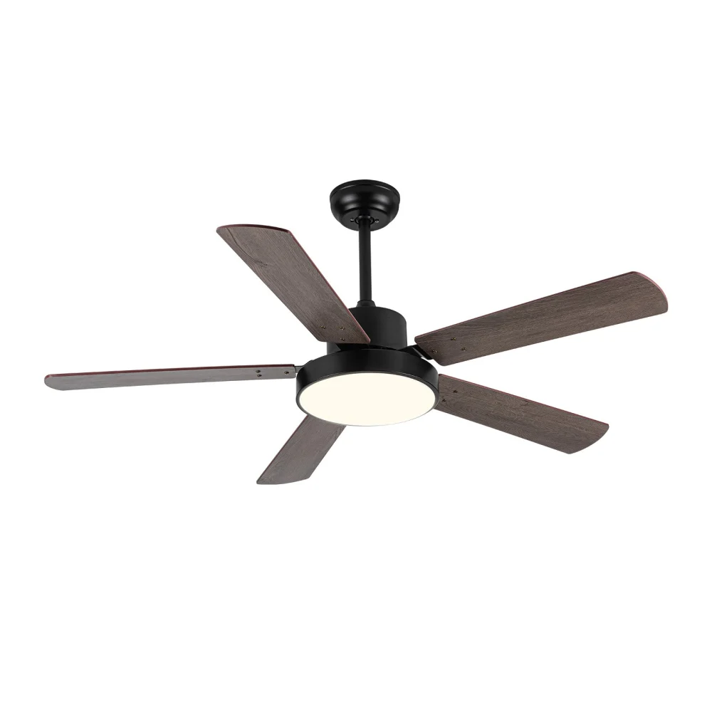 52 Inch Downrod Ceiling Fan With Lights and Remote Control Modern Outdoor Fan