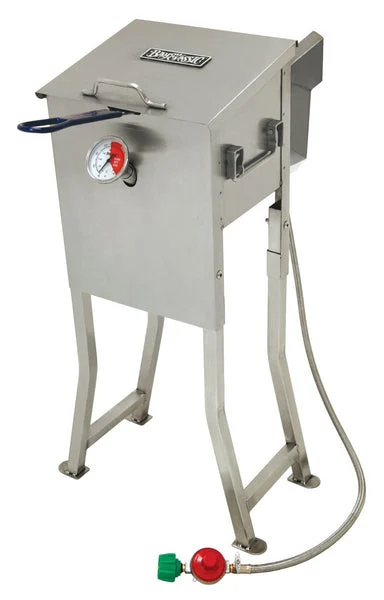 Bayou Classic 700-725 Deep Fryer with Stainless Steel Basket 2.5-Gallon Capacity