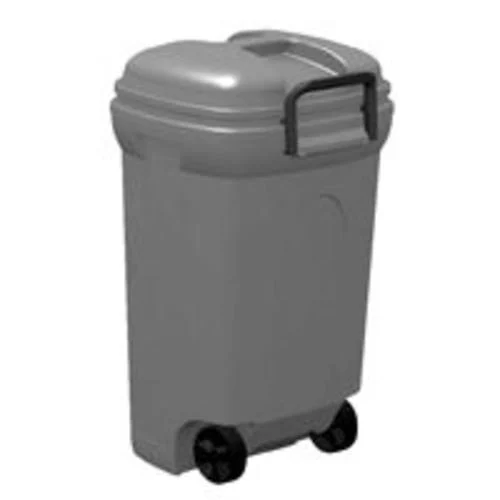 Rough & Rugged TB0017 45 Gallon Rectangular Wheeled Trash Can Heavy Duty Outdoor Garbage Bin