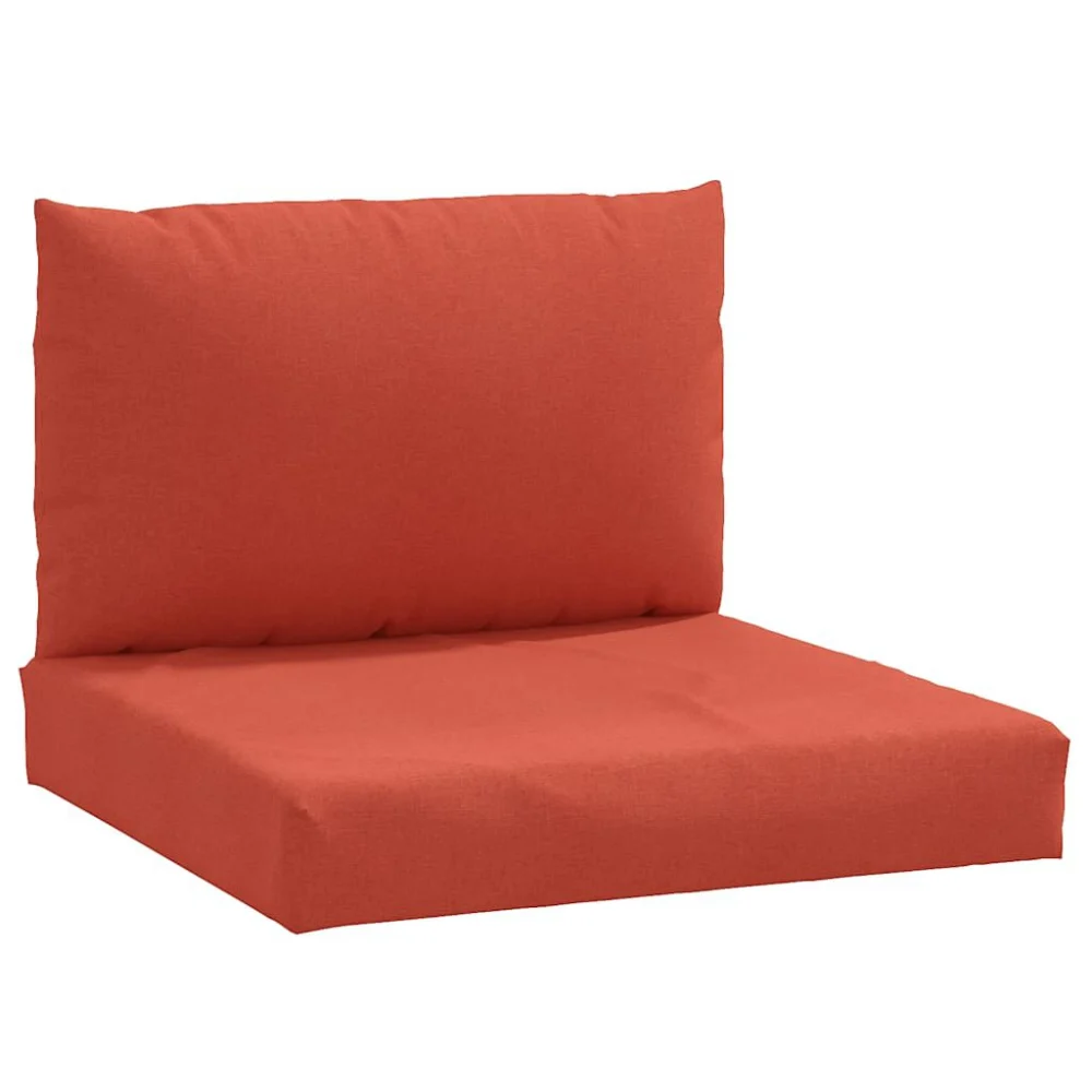 2 Piece Melange Red Pallet Cushions for Outdoor Furniture Comfort