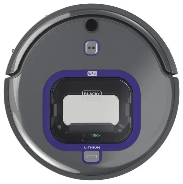 Black+Decker HRV420BP07 Smartech Pet Robotic Vacuum Automatic Floor Cleaner for Pets
