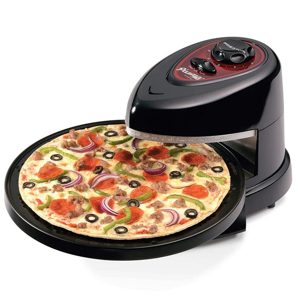 Presto 03430 Pizzazz Plus Rotating Oven 1235 Watt Countertop Pizza Maker