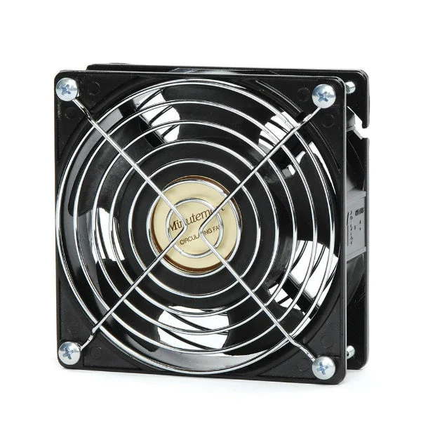 Minuteman F-11 Single Speed Room-to-Room Doorway Fan Black for Air Circulation