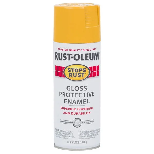 Rust-Oleum Stops Rust Protective Enamel Spray Paint Tuscan Sun 12 Oz