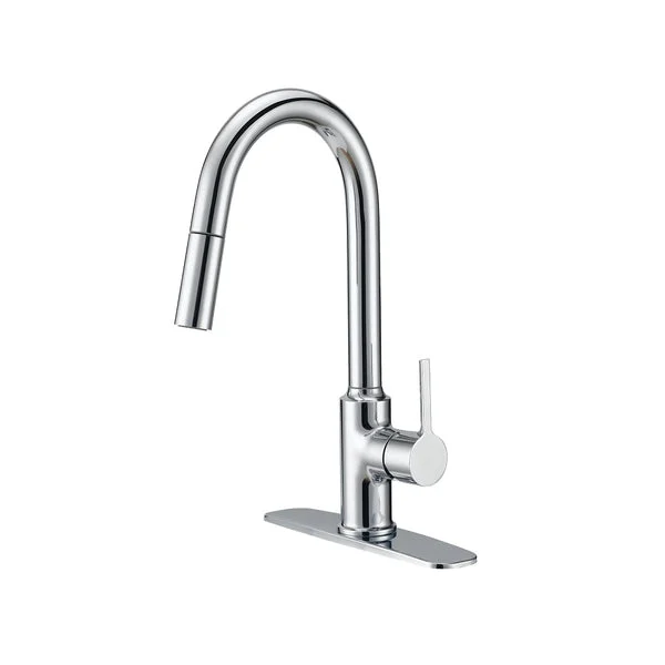 Boston Harbor 1794668 Chrome Pull-Down Kitchen Faucet with High Arc Spout