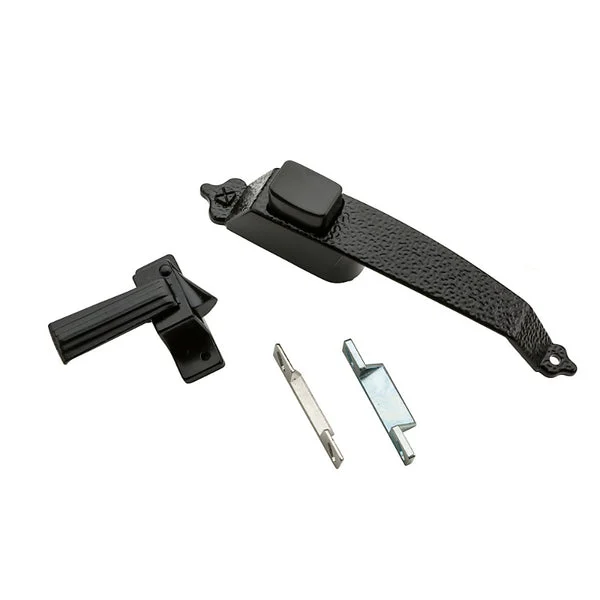 National Hardware N100-023 Colonial Push Button Latch Black