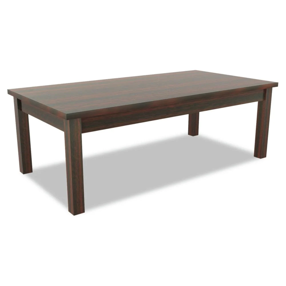 Alera Valencia Series Rectangle Occasional Table Mahogany 47.25 Inch