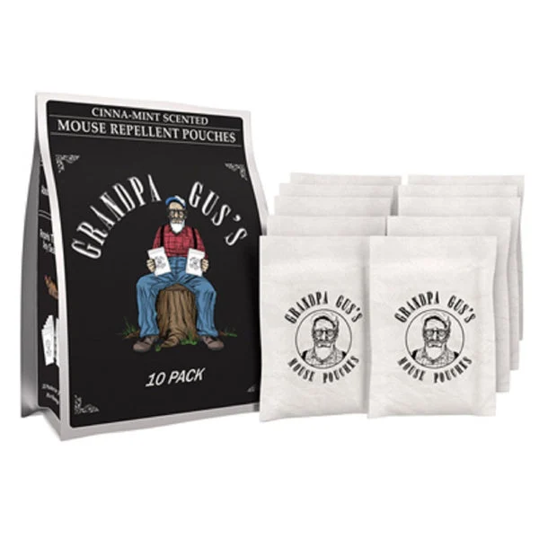 Grandpa Gus's GPP-10-6 Peppermint Cinnamon Scented Mouse Repellent Pouch