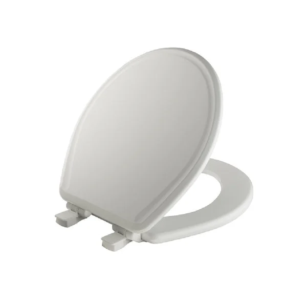 Mayfair 47SLOW-000 Slow Close Round Toilet Seat Molded Wood White Durable