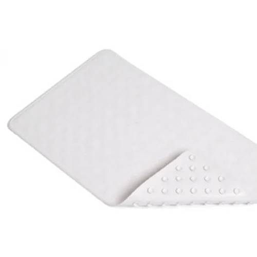 Con-Tact Brand BMAT-C4L04-04 Circles Rubber Bath Mat 14 x 24 Inches White