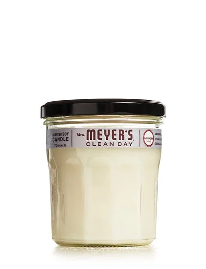 Mrs. Meyer's Clean Day 41116 Lavender Scented Soy Candle 7.2 Oz Large for Home