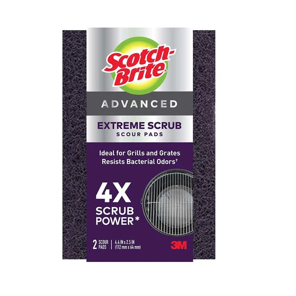 Scotch-Brite 77222-R Extreme Scrub Heavy Duty Purple Scouring Pads