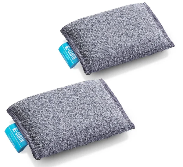 E-Cloth 10643 Non-Scratch Scrubbing Pads 2-Pack for Gentle Cleaning