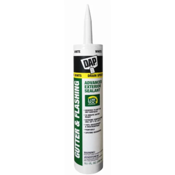 DAP Gutter & Flashing Advanced Formula Sealant White 10.1 Oz