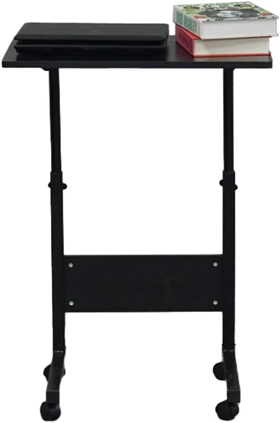 Removable P2 15MM Chipboard & Steel Side Table with Baffle Black for Modern Living Spaces