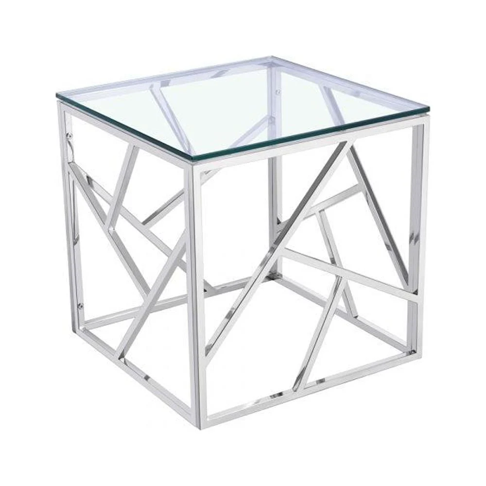 Uptown Club Silver End Table - Siren Design