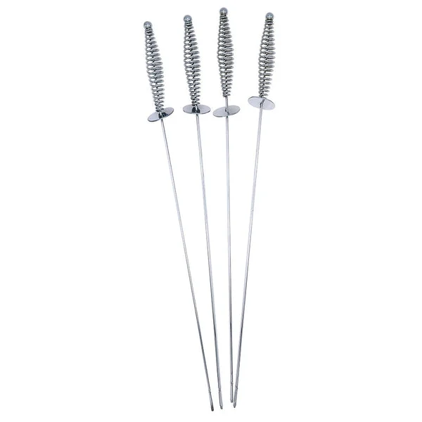Mr. Bar-B-Q 40331Y Barbecue Skewers 17 Inch Long Stainless Steel Kabob Sticks for Grilling