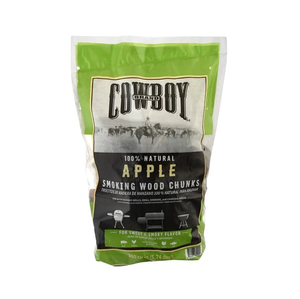Cowboy 52330 Charcoal Smoking Chunk Apple Wood for BBQ & Grilling