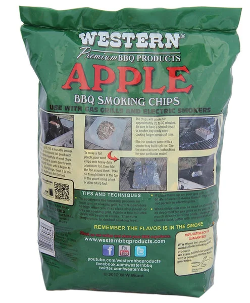 Western 38066 Cherry BBQ Smoking Chips 180 Cu.in. for Sweet Smoky Flavor
