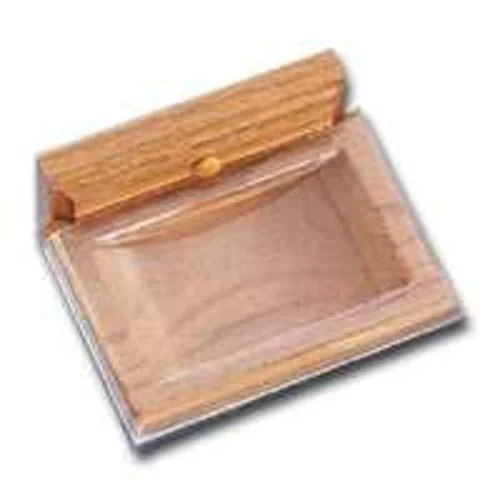 Mintcraft OAK004 Light Oak Soap Dish for Bathroom Countertop